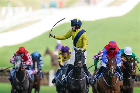 Marine Nationale wins SkyBet Supreme Novices' Hurdle 2023.
